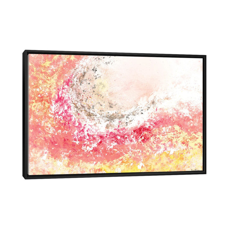 " Springtide " by Vinn Wong, 18" H x 26" W x 1.5" D, Black Framed Canvas, No Mat