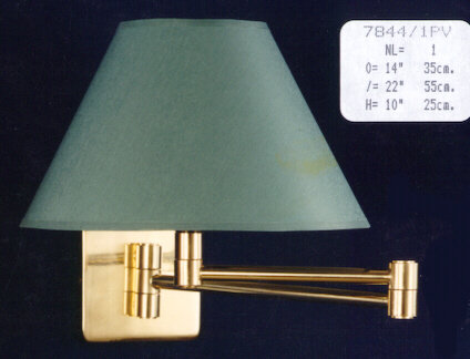 Saari Swing Arm Sconce, Karat Gold Plated Brass Tone