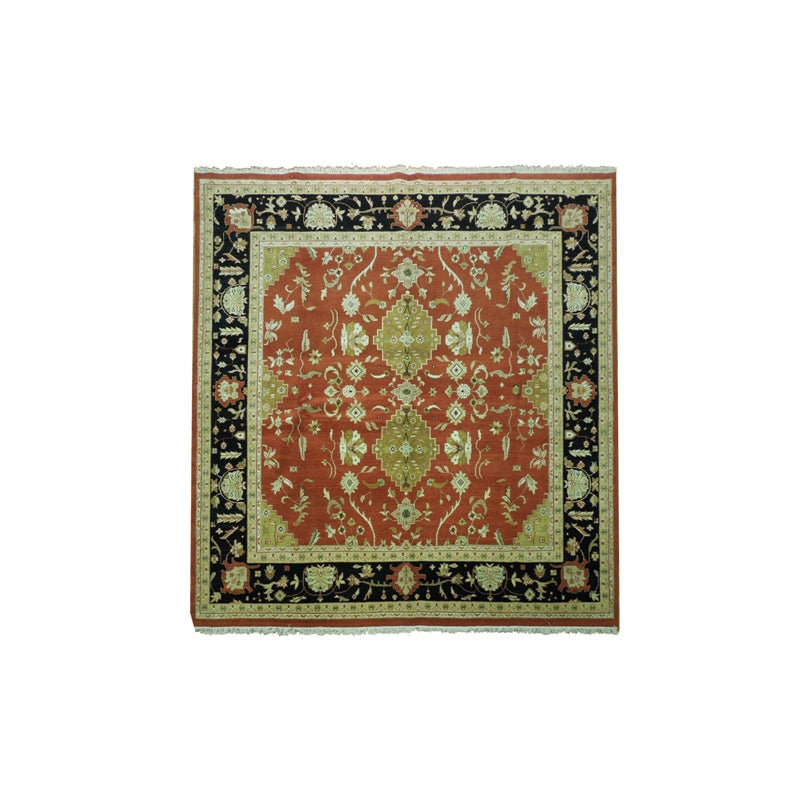 Tapis carré Oushak noué à la main 10 pi x 10 pi # PIX-16089