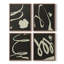 Motif de fleurs indigo II, ensemble de 4 encadrées-118498951-118498946