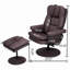 Fauteuil inclinable pivotant en cuir Scratch Cat