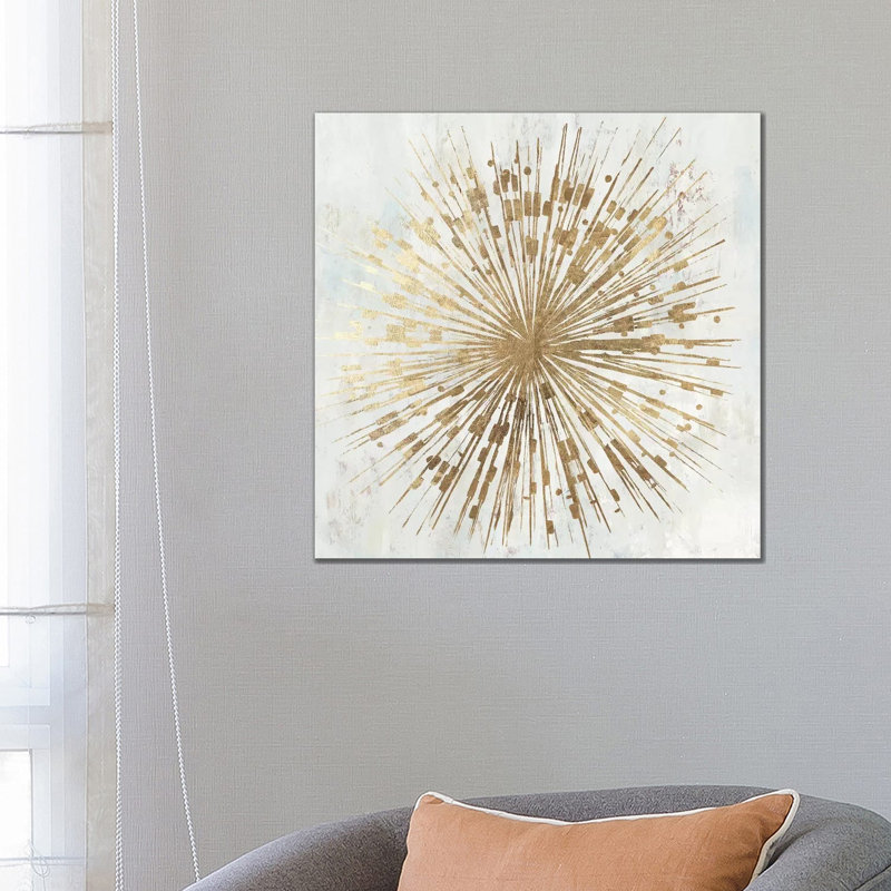 Golden Star by Tom Reeves - Wrapped Canvas Painting, 66.04 cm H x 66.04 cm W x 1.91 cm D