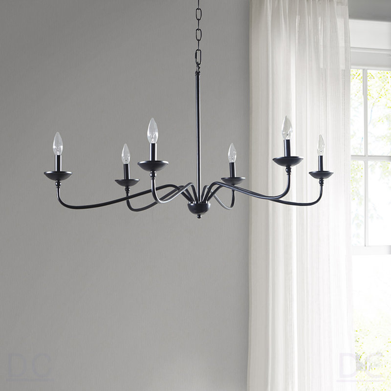 Lustre en métal 6 lumières