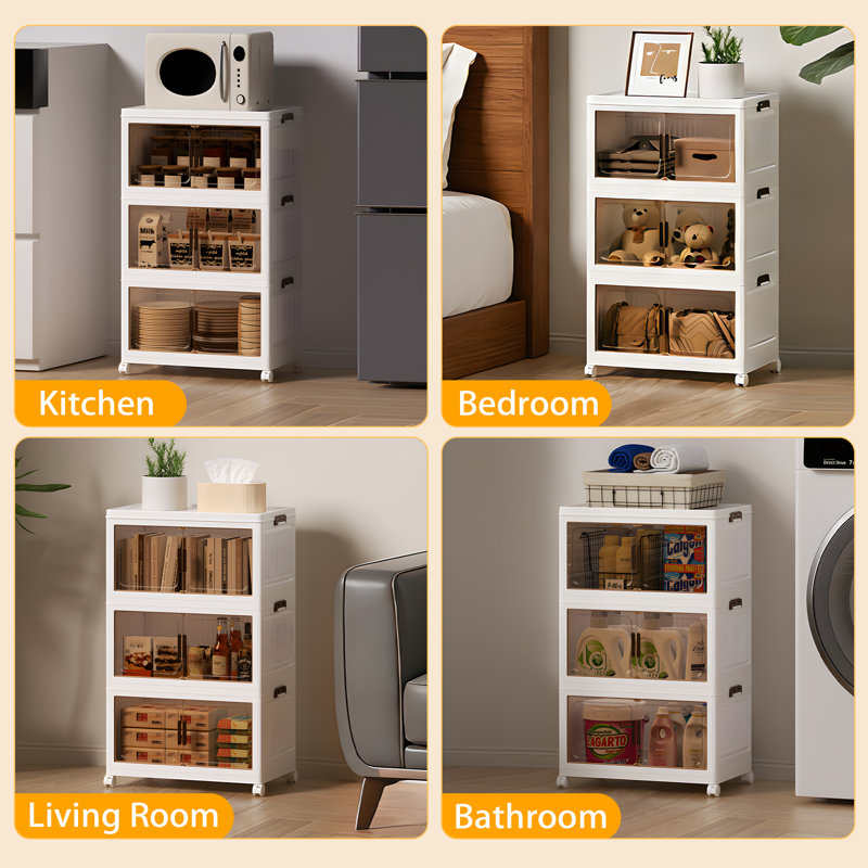 Pull Out Drawer, 3 layers - 68 Litres