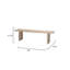 Arc Solid Wood Dining Bench-1011982365