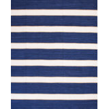American Hooked Wool Striped Area Rug