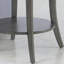 Table de bout à tablette ovale contemporaine Perth, gris-1743120051