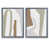 Toile avec cadre gris