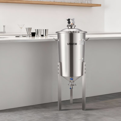 Seau de fermentation conique secondaire en acier inoxydable 15 PSI, 8 Gal / 30L, pour équipement de brassage de vin, bière