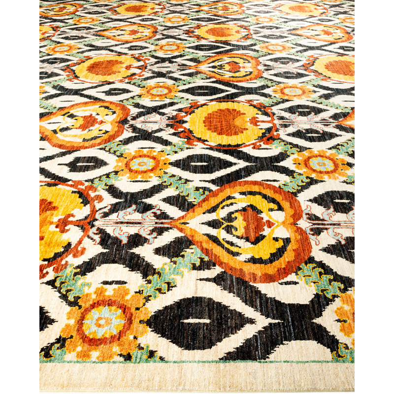 Suzani One-of-a-Kind 16' 5" X 14' 0" Hand Knotted Area Rug