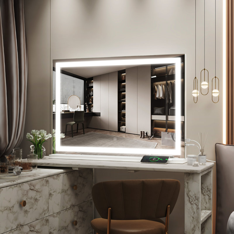 Miroir rectangulaire de salle de bain