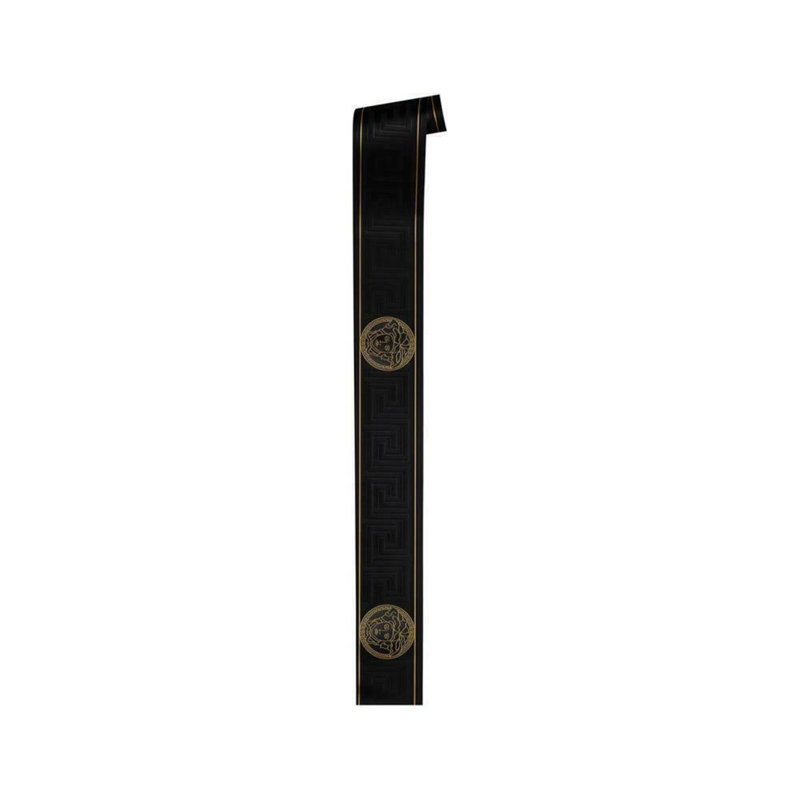 Medusa clé grecque or noir Versace bordure