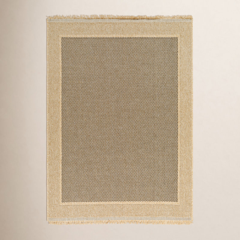 Adalina Machine Woven Polypropylene Area Rug in Brown/Tan, Rectangle 7'10" x 10'
