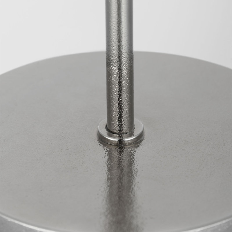 Kelly Wearstler Sene Rechargeable Table Lamp, 12.25" H x 3.25" W x 3.25" D, Silver, 1.5 W