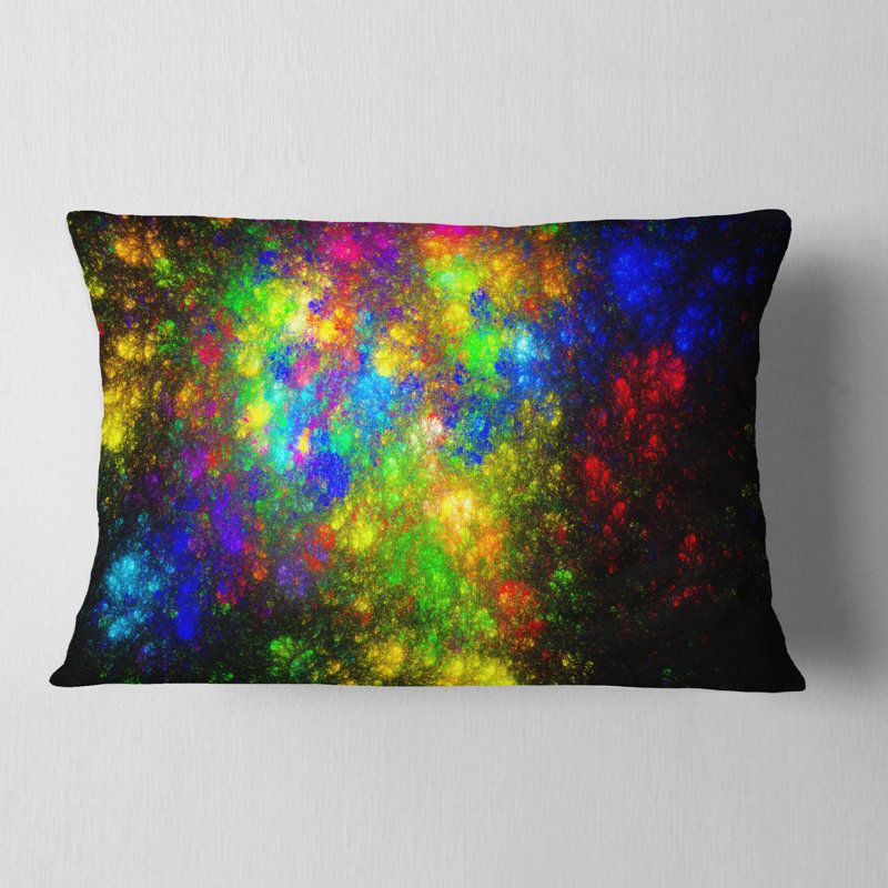 Distant Galaxies - Coussin imprimé abstrait, Rectangulaire, 12 po x 20 po
