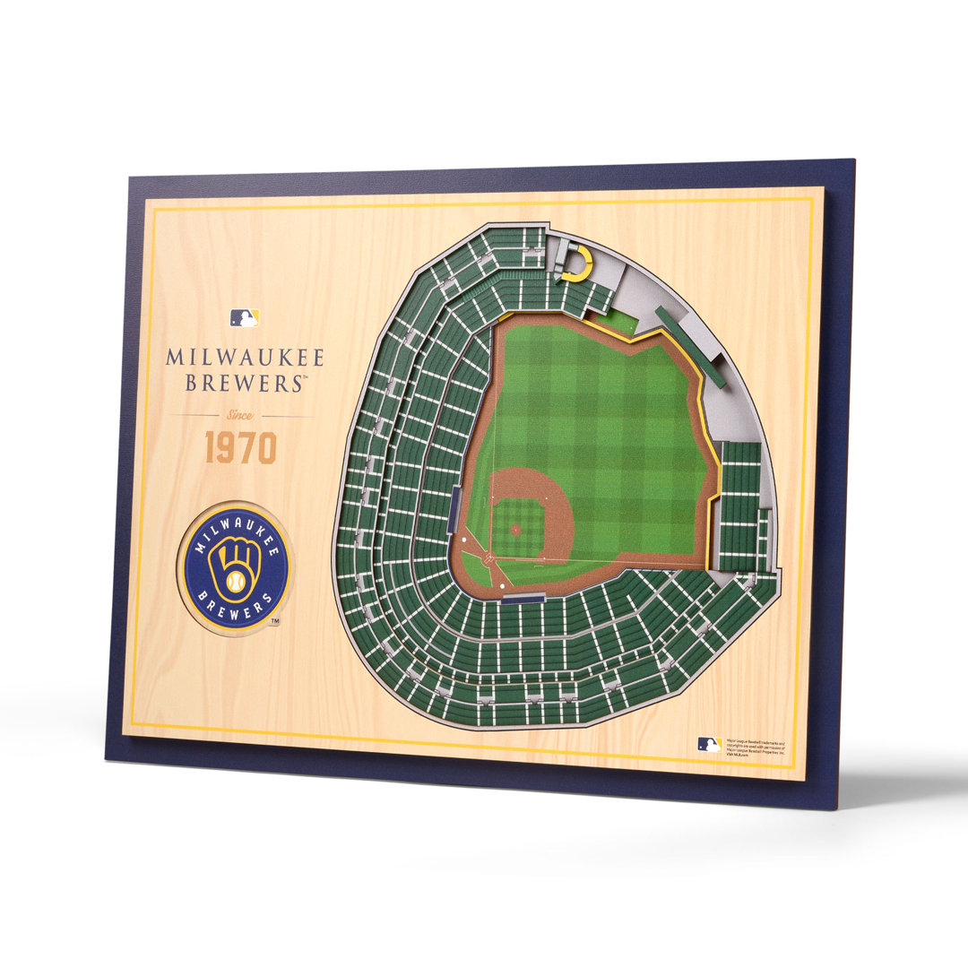 MLB 5-Layer StadiumViews 3D Wall Art YouTheFan MLB 