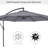 Aarun 295cm Cantilever Parasol
