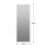 65"X24" Full Length Floor Mirror LED Whole Body Mirror, Wall Mounted  Mirror With Lights, Bedroom Full Size Body Mirror With Dimming & 3 Color Modes