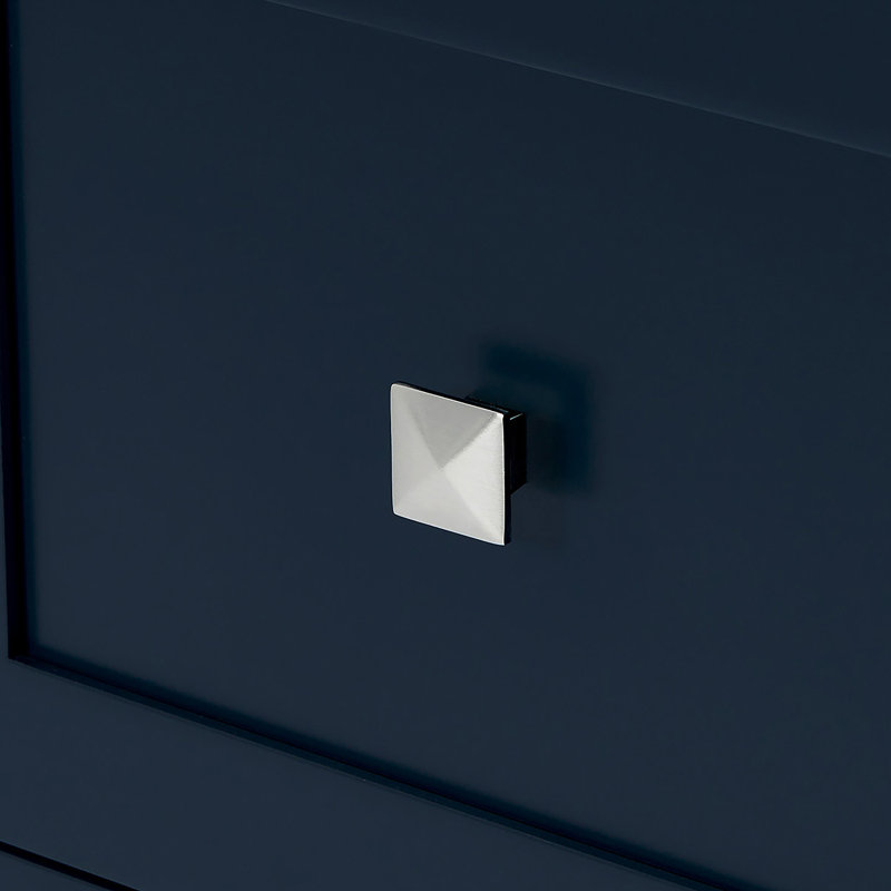 ARIEL Monroe 54 Single Sink Bathroom Vanity with Carrara Quartz Top, Midnight Blue, 66" - 67", Pure White Quartz