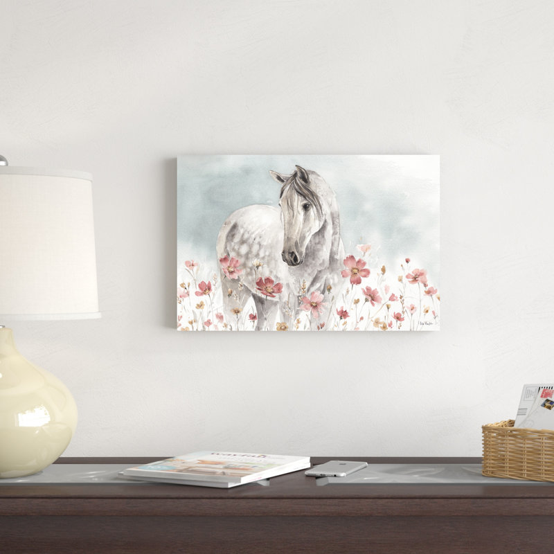 " Wild Horses I ", 12" H x 18" W, Wrapped Canvas, No Frame