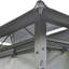 Pavillon de jardin 10 'x 13', abri de jardin avec auvent avec rideaux, toit ventilé, structure en acier pour le jardin, la cour et la terrasse-121788894