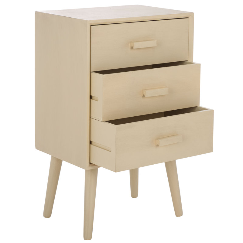 Commode à 3 tiroirs Dannel, Sable