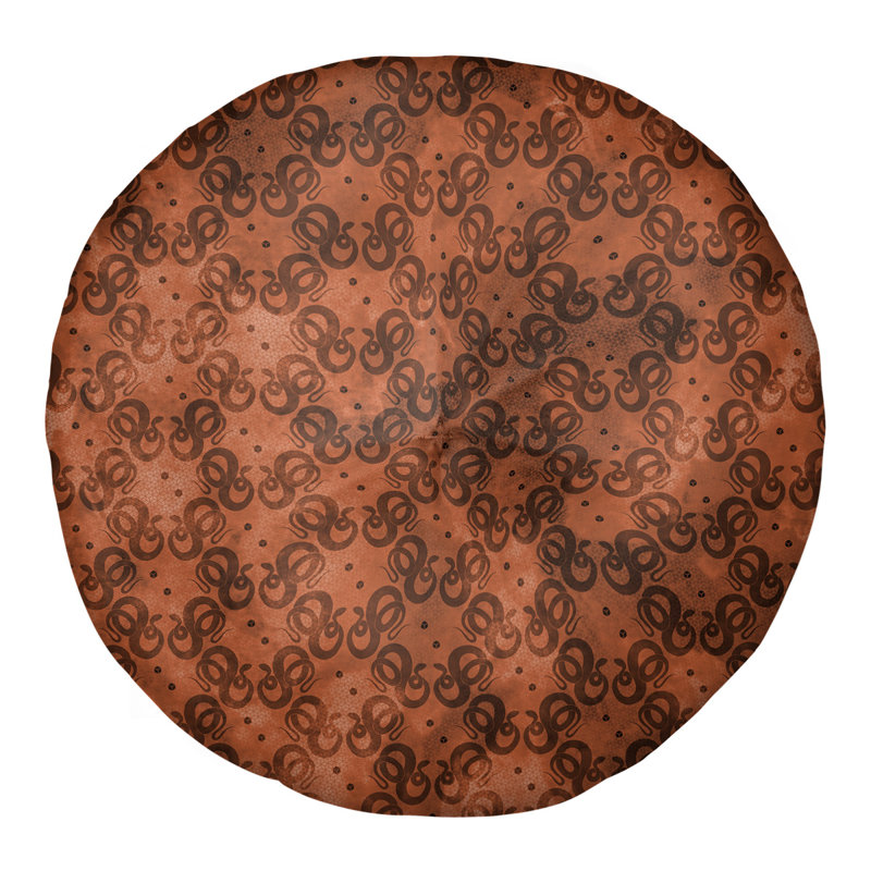 Coussin de sol Katelyn Elizabeth, 30 po x 30 po, Orange