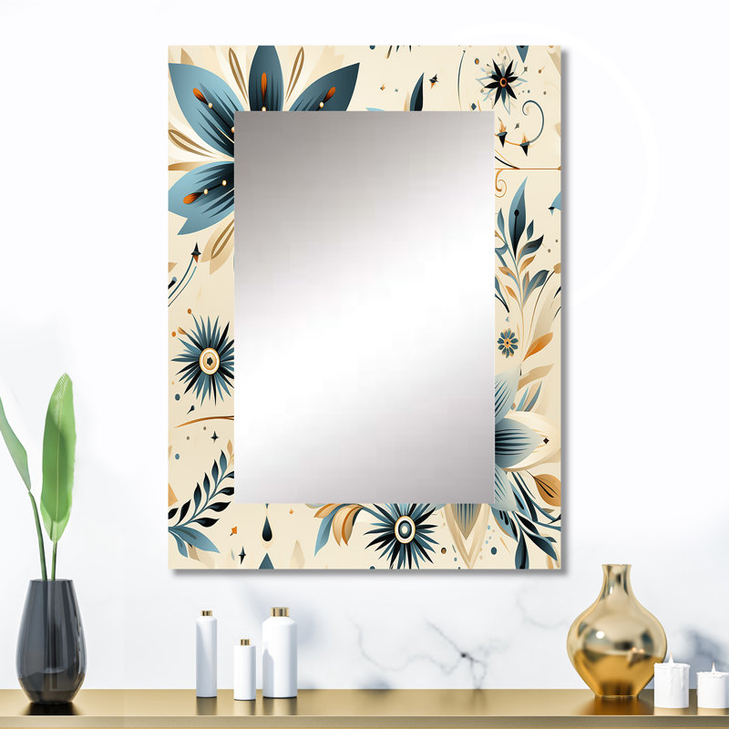 Alexo - Bohemian Rectangular Wall Mirror, 32 po x 24 po