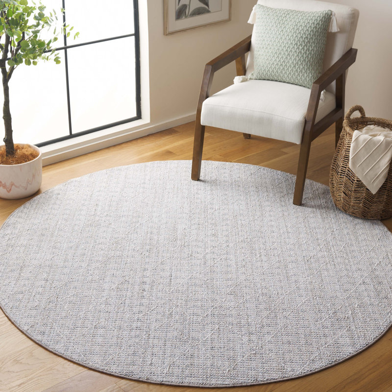 Tapis à performance géométrique Martha Stewart, Rond 6 pi 7 po