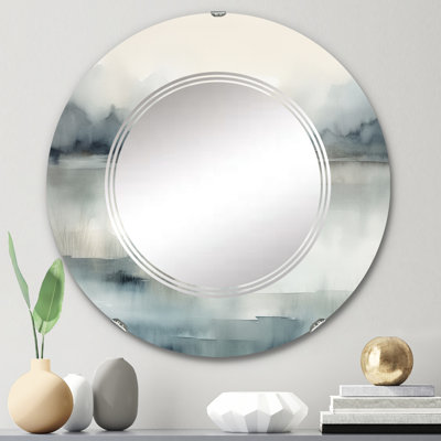 Miroir mural rond Douberly