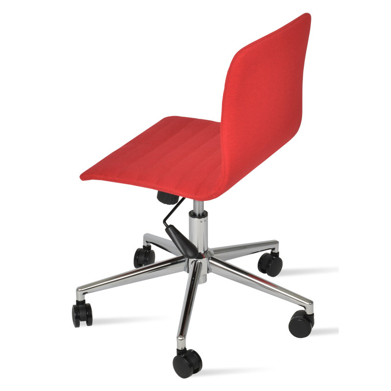 Isa Polyester Blend Task Chair, Chrome