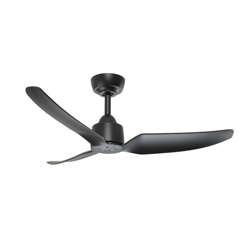 Hugo 42-In Ceiling Fan, Matte Black, Matte Black, 42" Wide