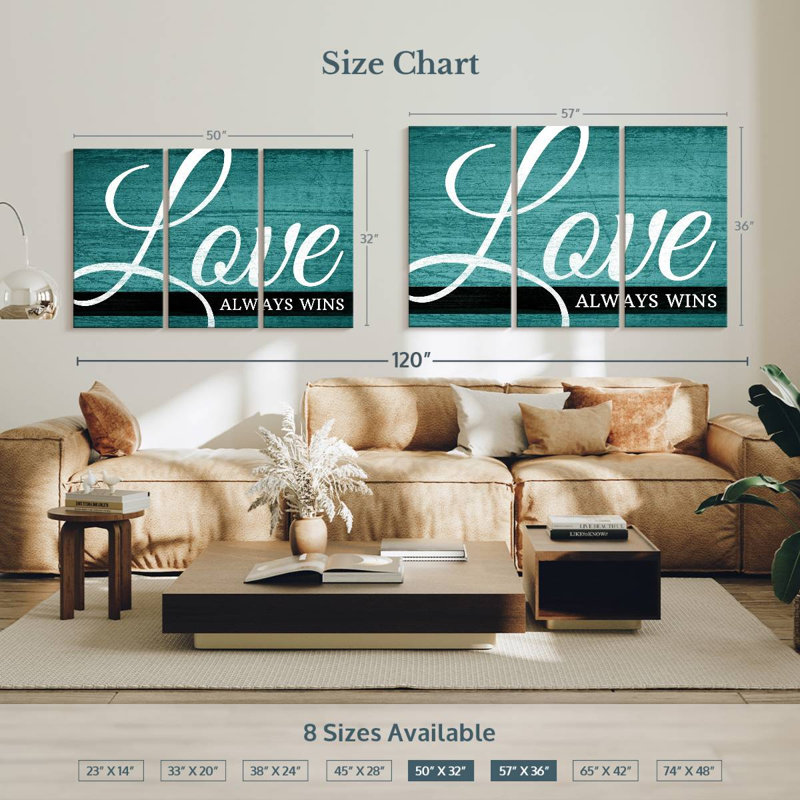 Tergel Love Always Wins II, H 32 po x l 50 po