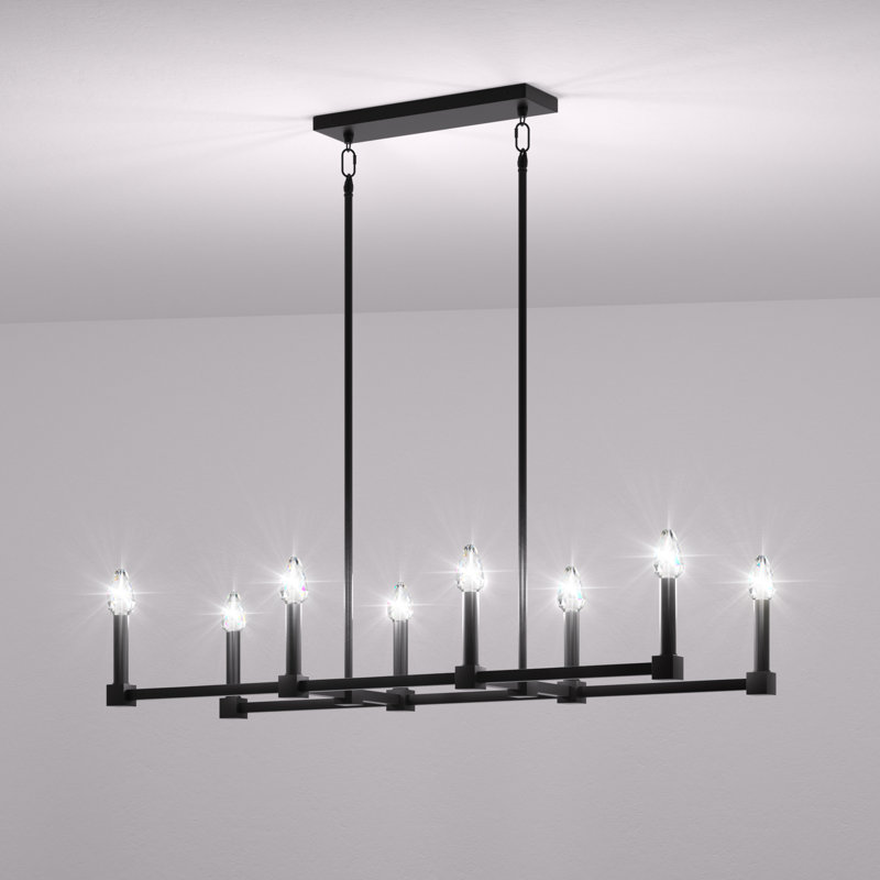 Black Square Candle Chandelier