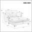 Canapé-lit 51,2 po Modern-129158269