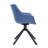 Matthew Upholstered Leather Dining Chair 360-Degree Swivel Armchair With Powder-Coated Iron Legs Dulaney Collection-1436379294