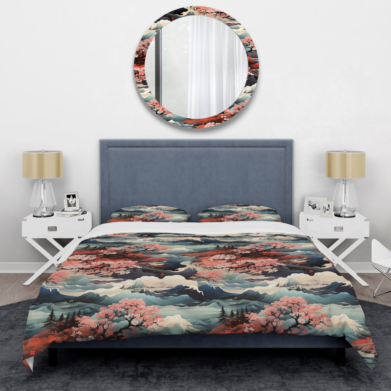 Ensemble de housse de couette Rawden, Housse de couette simple + 1 taie décorative stan