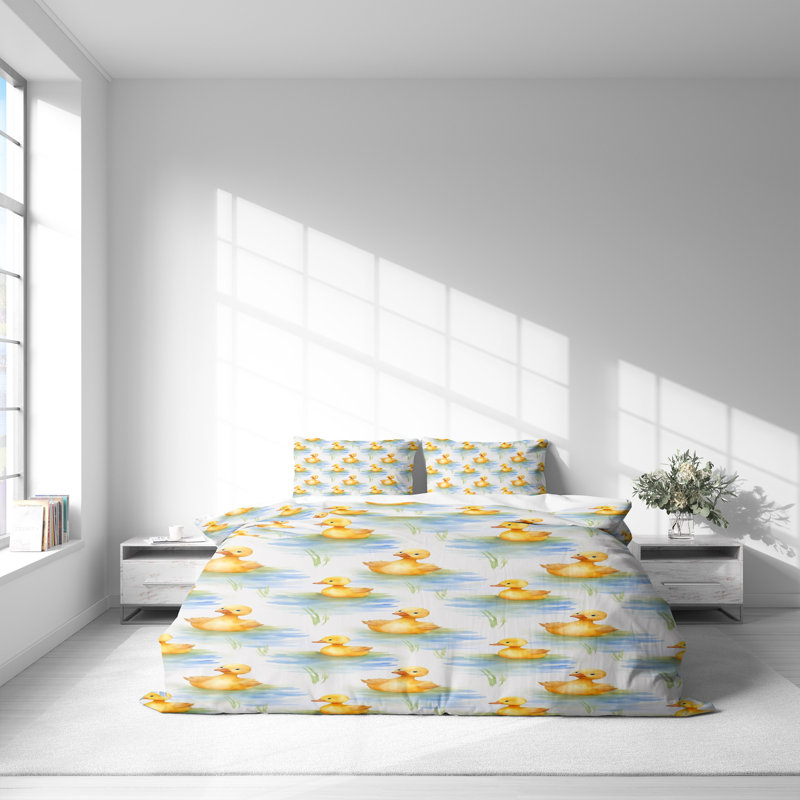  Bedding, Twin Duvet Cover + 1 Queen Sham