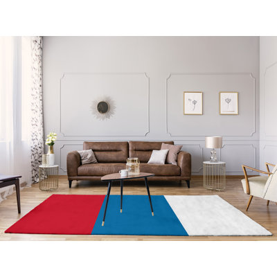 Tapis rouge/bleu