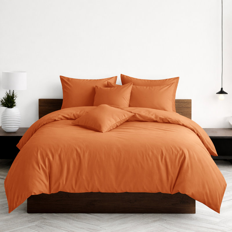 Luxury 3-Piece Dyed Duvet Cover Set With Pillowcases, Single Duvet Cover Set + 2 Pillowcases, Navy