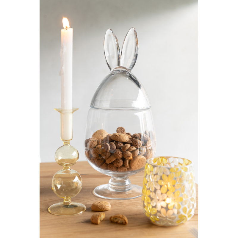 Glass Jar, 39cm H x 22.5cm W x 22.5cm D, Transparent