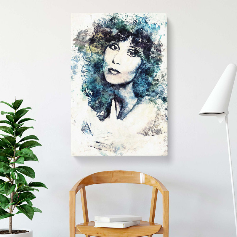 Cher in Abstract - Wrapped Canvas, 91cm H x 60cm W x 3cm D