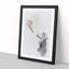 Red Balloon Girl in Abstract by Banksy - Picture Frame Graphic Art Print on MDF-55772049-55772048