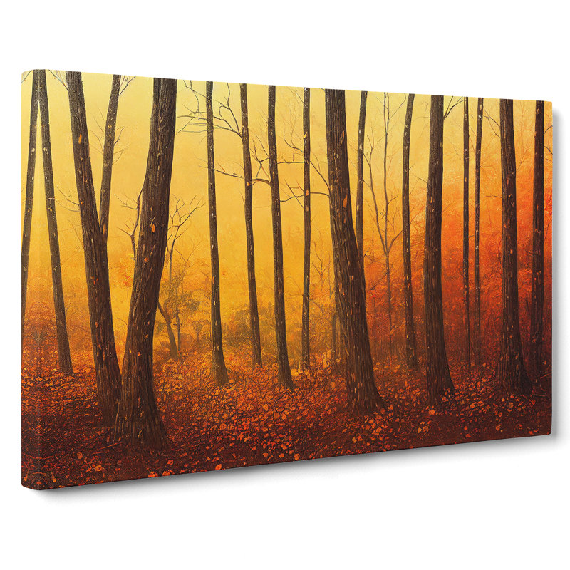 Superb Autumn Forest - Wrapped Canvas