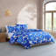 Mairmekko Unikko Blue Cotton Reversible Duvet Cover Set