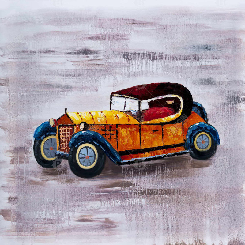 toy car - 32"x32" art on canvas