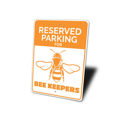 Enseigne d'abeille en aluminium