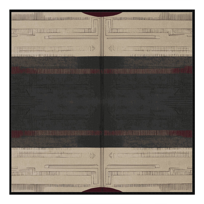 Majestic Map Rug, Square 8'