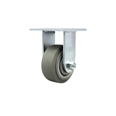4 Inch Thermoplastic Rubber Wheel Rigid Caster with Ball Bearing Service Caster
