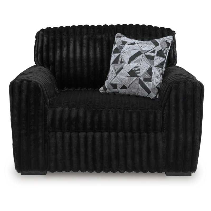 Midnight-Madness Oversized Chair, Black